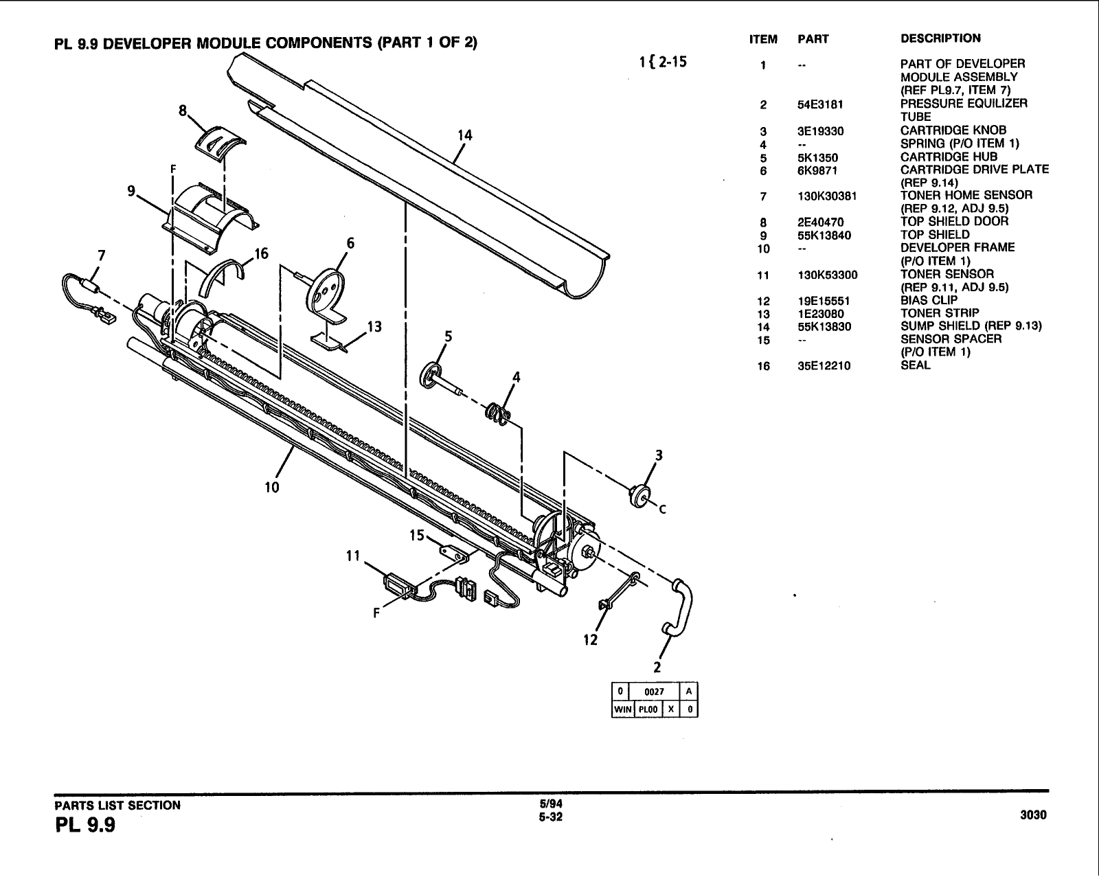 Xerox WideFormat 3030 Parts List and Service Manual-5